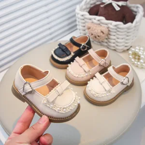 Baby Girls Shoes 2025 Spring Summer Infant Shoes Newborn First Walkers Little Girl Soft PU Leather Shoes For Baby
