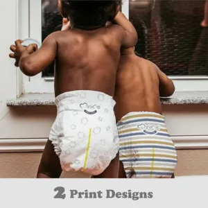 Minime Baby Diapers - Size 6 (33-44 lbs), XX-Large, 28 /56 Count, Premium Ultra Soft Disposable Baby Diapers, Hypoallergenic,