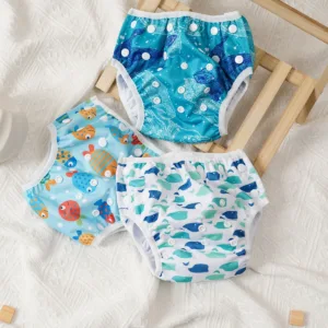 Elinfant 3PCS Breathable Mesh Cloth Swimming Diapers For Pool&Beach Baby Cloth Diapers Training Pants