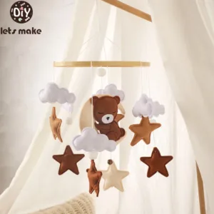 Baby Mobile Rattles Toys 0-12 Months For Baby Newborn Crib Bed Bell Toddler Rattles Carousel Baby Educational Toys Children Gift