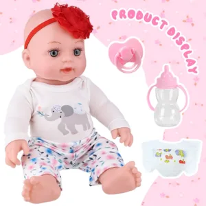 New Jumpsuit Doll Set Outfit For 12Inch/30cm Baby Doll Pajamas Baby Bottle Reborn Babies Doll Clothes Girl's Toy Doll Kid Gift