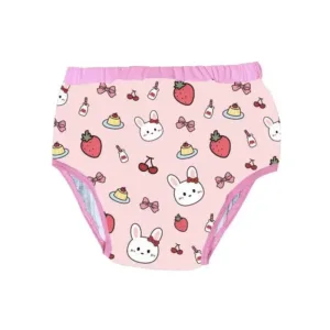 ABDL Adult Baby Diaper Brief With Padding Inside Cotton Cartoon Pattern Training Pant Washable Diaper Panties Study Pants Couple
